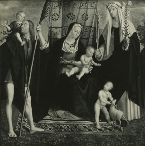 Negri — - Galeazzo Campi - Madonna - S. Rosa - S. Giovannino e S. Cristoforo - (Museo di Cremona) — insieme